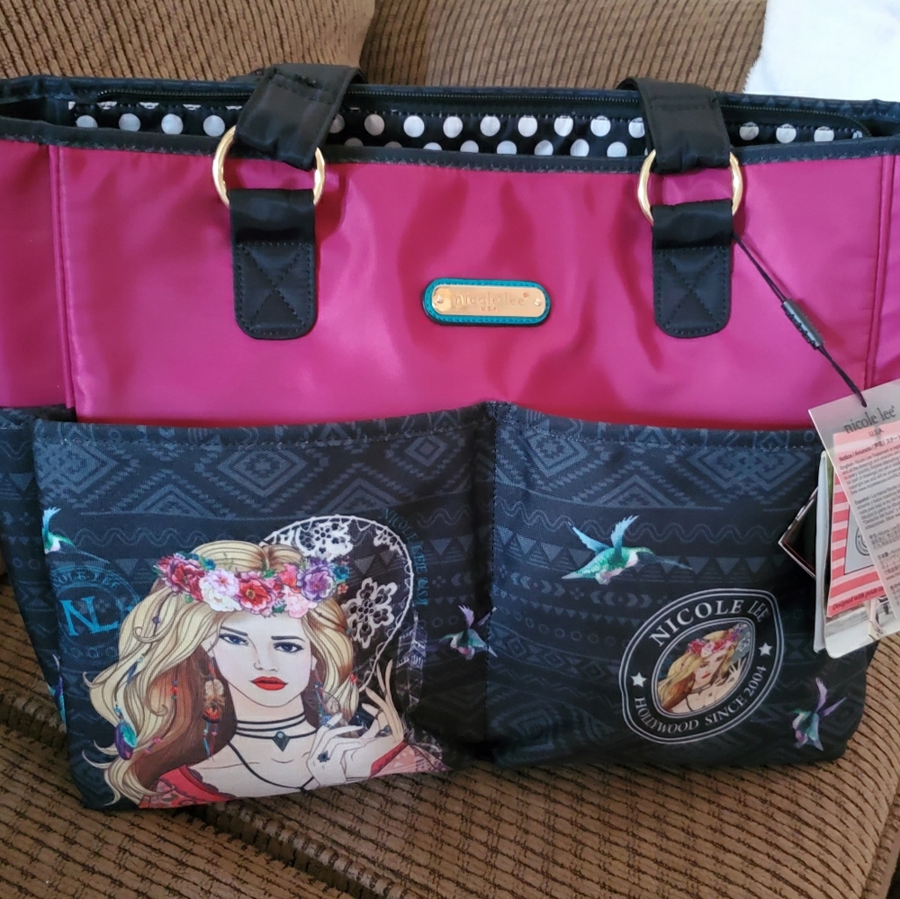 Nicole lee diaper bag tote
